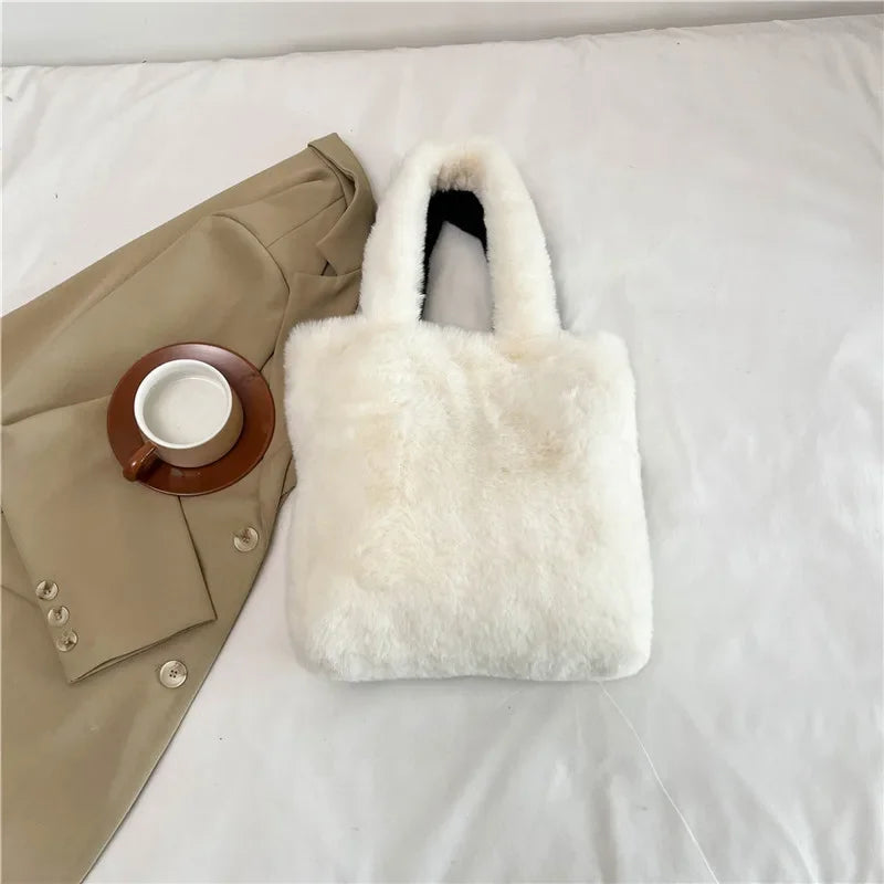 Cute Cat Shoulder Plush Bag