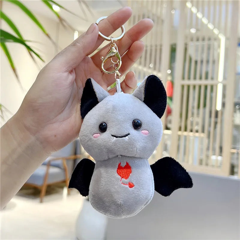 Halloween Happy Bat Pendant Keychain