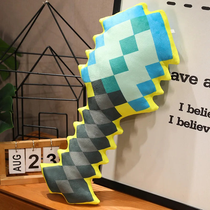 Pixel Gaming Sword Axe Pickaxe Shovel Plush