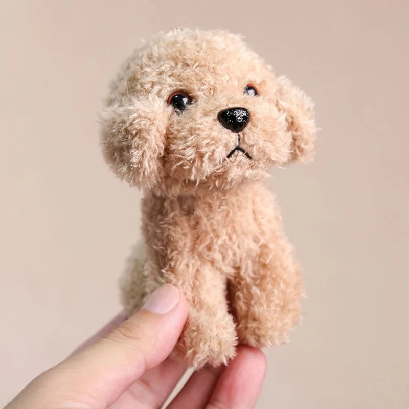 Teddy Poodle Plush Keyring