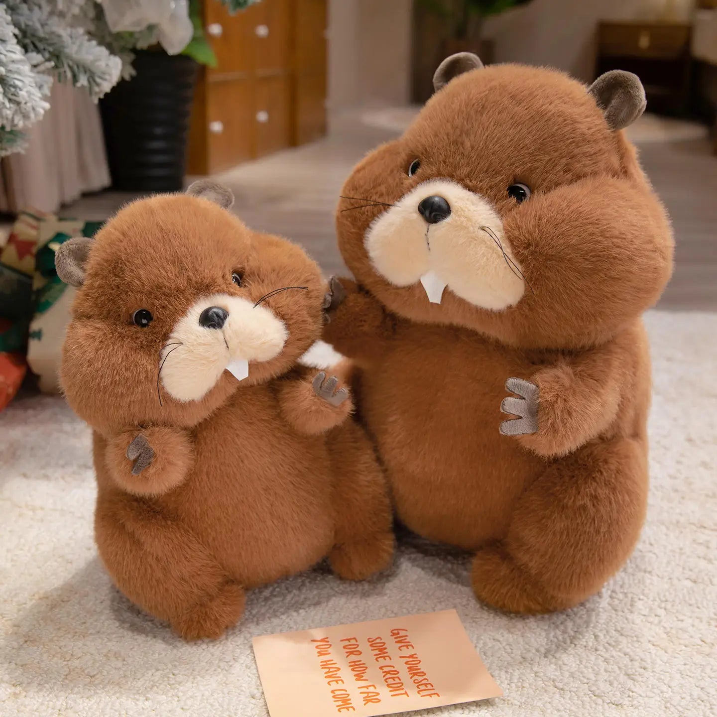 Sitting Beaver Plush