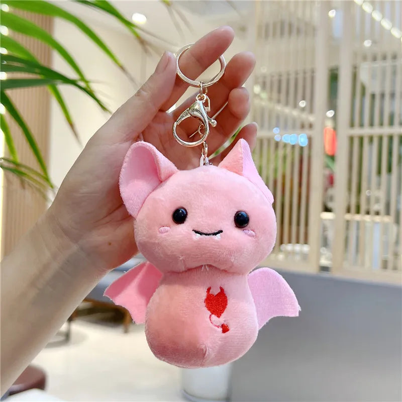 Halloween Happy Bat Pendant Keychain