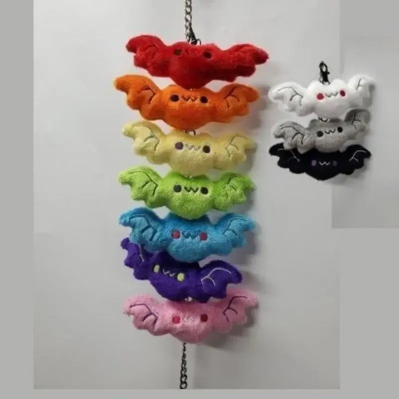 2pcs Halloween Cute Bat Pendant Keychain
