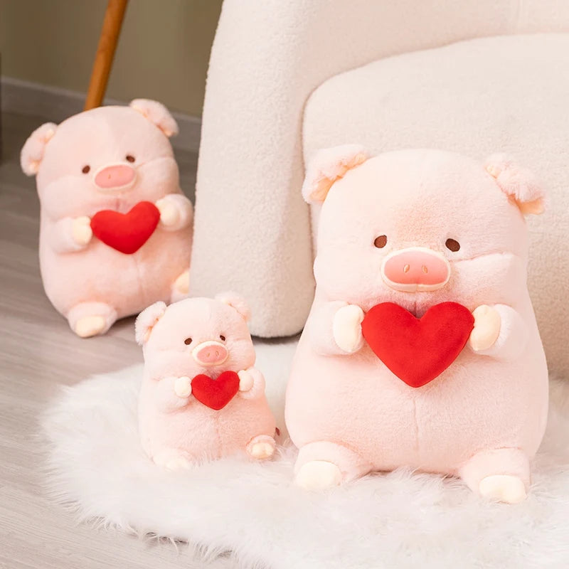 Love Heart Pig Plush