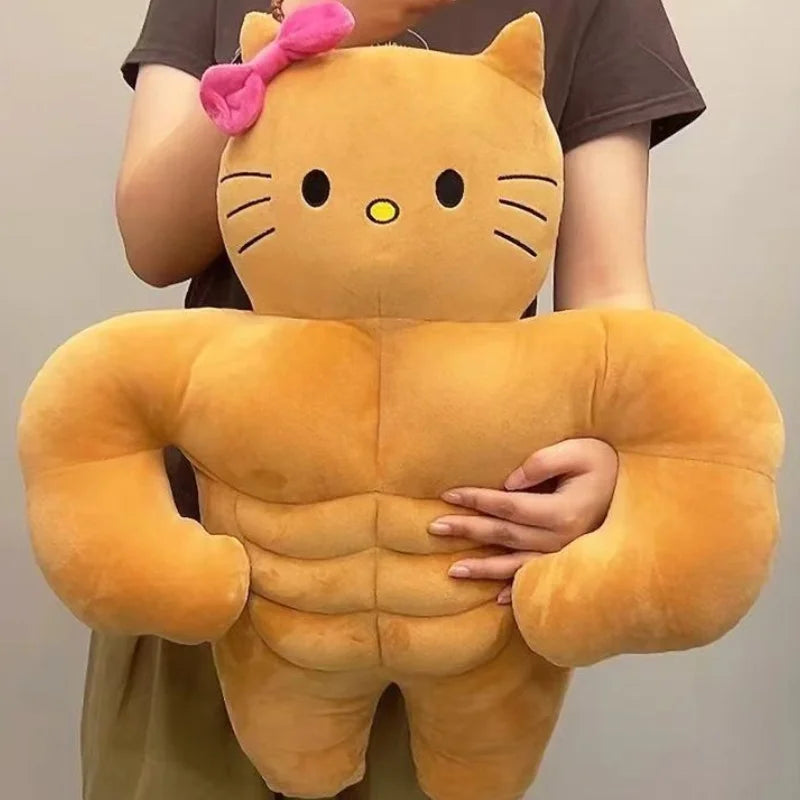 Muscle Buff Kitty Plush