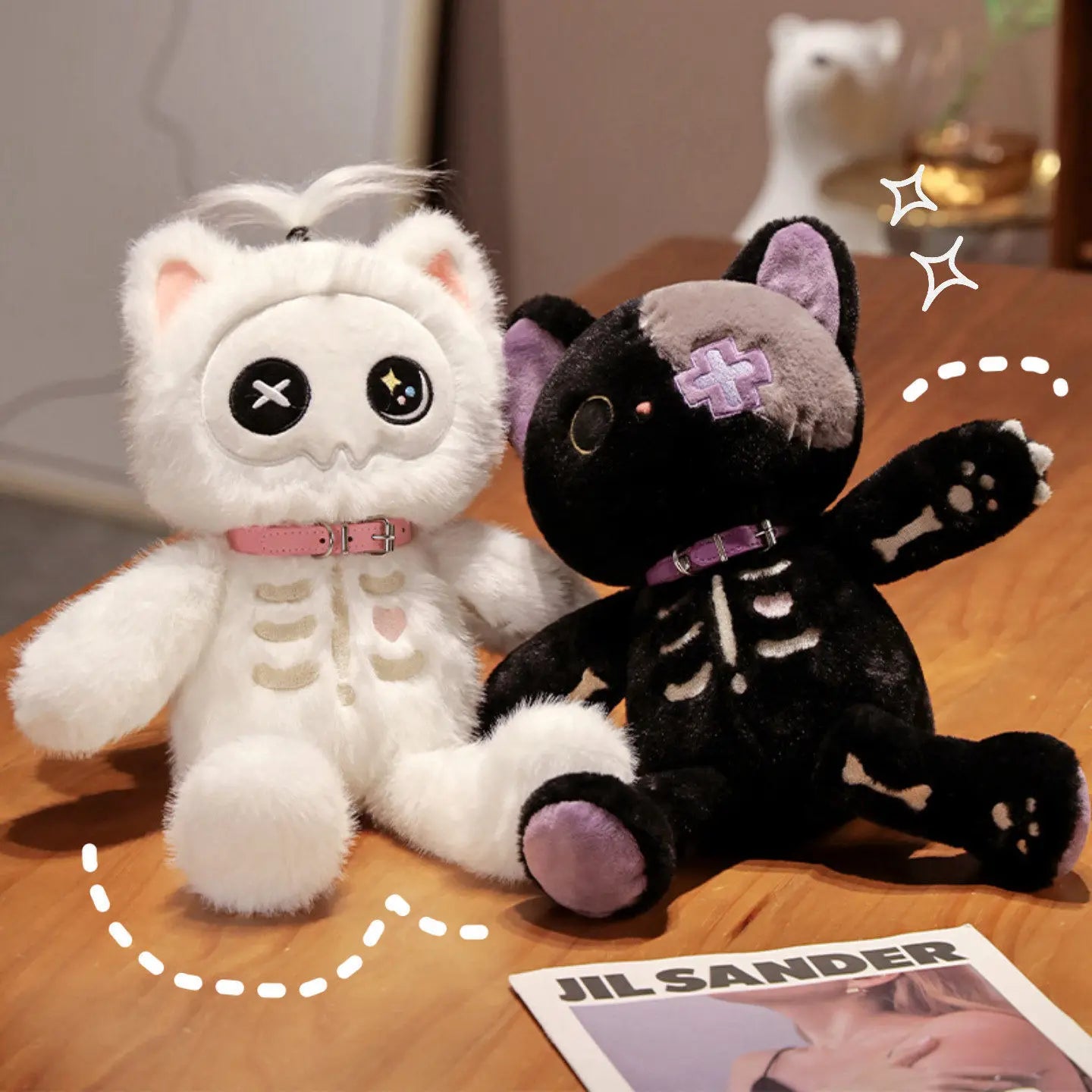 Halloween Gothic Goth Cat Plush