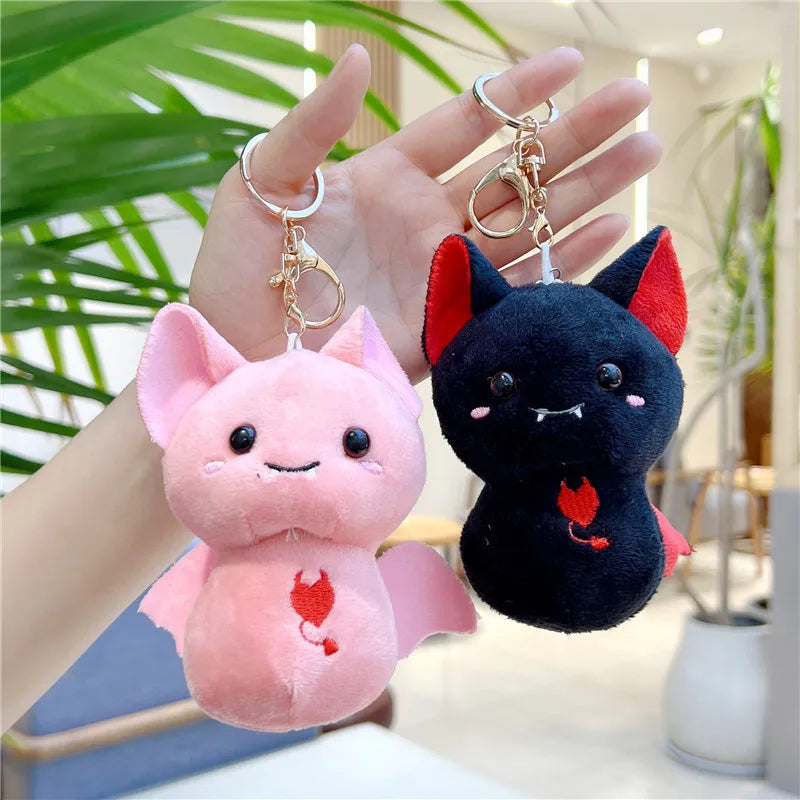 Halloween Happy Bat Pendant Keychain