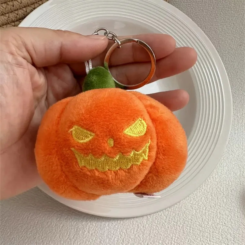 Halloween Pumpkin Keyring Plush