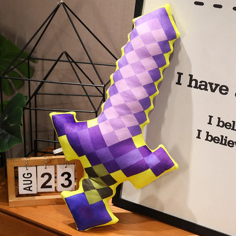Pixel Gaming Sword Axe Pickaxe Shovel Plush