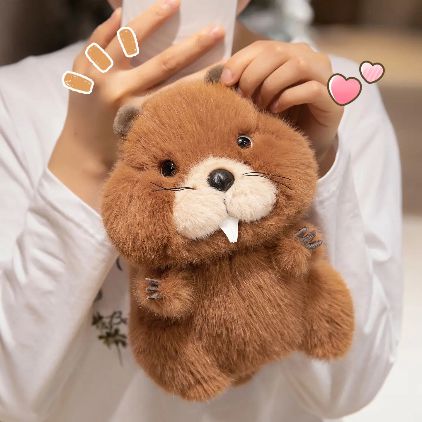 Sitting Beaver Plush