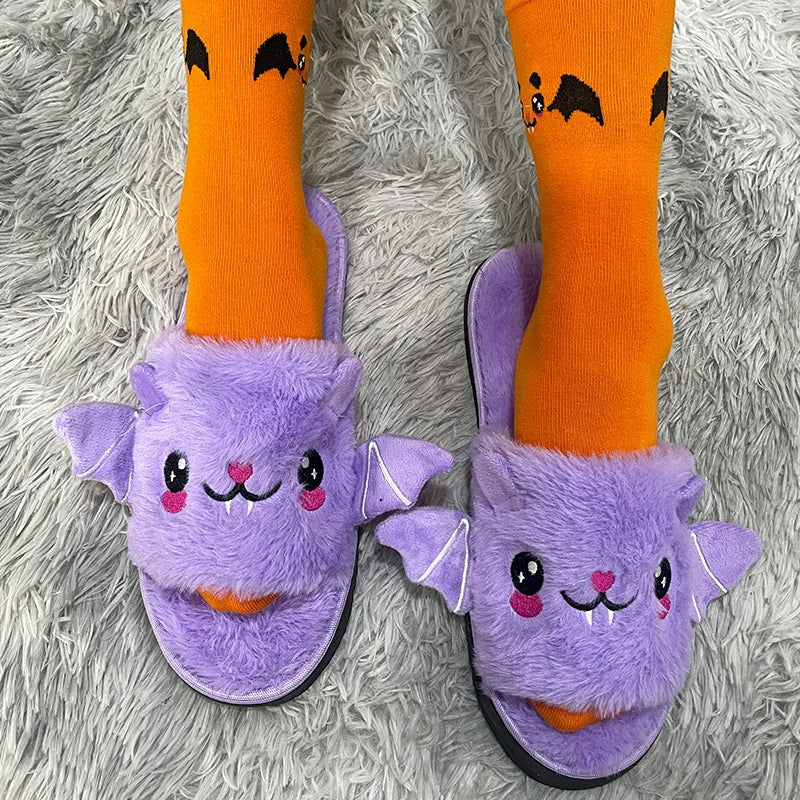 Halloween Bat Slippers