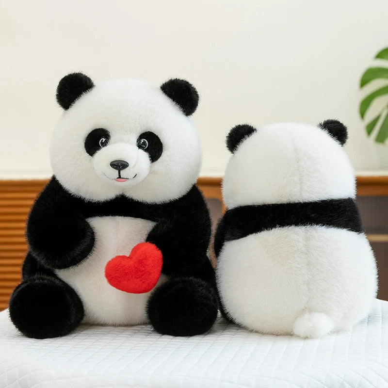 Love Heart Panda Plush