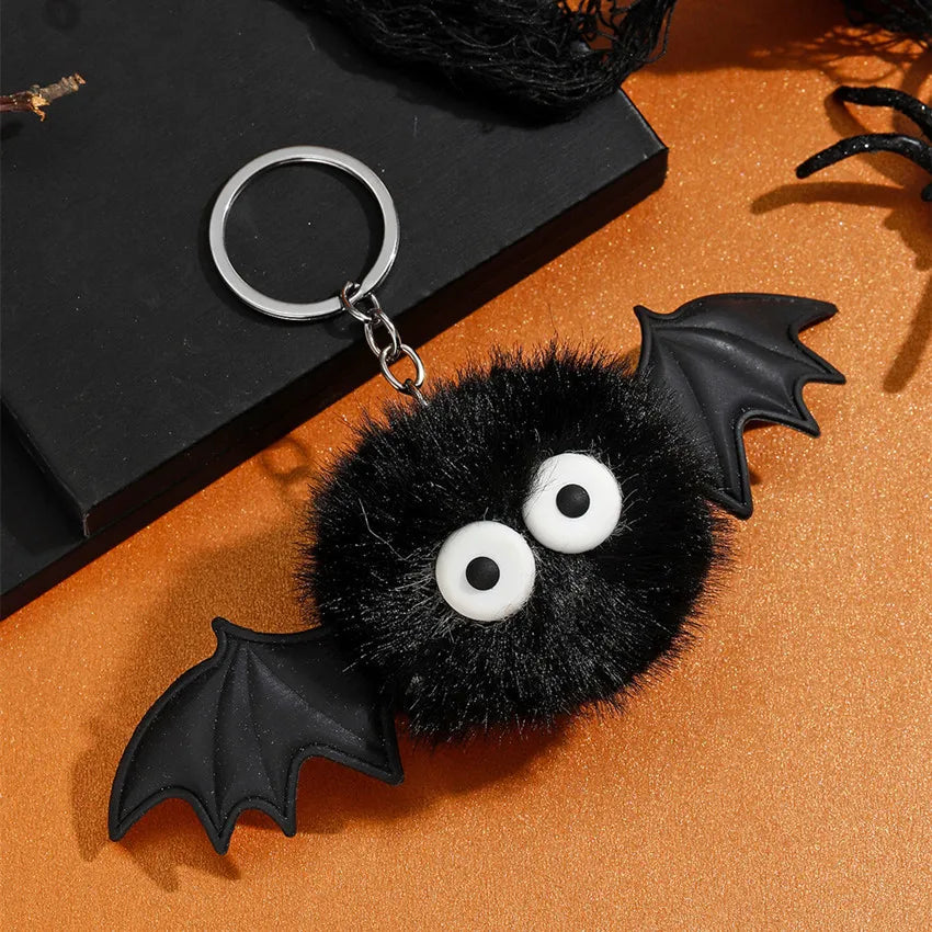 Halloween Bat Soot Sprite Keychain Plush