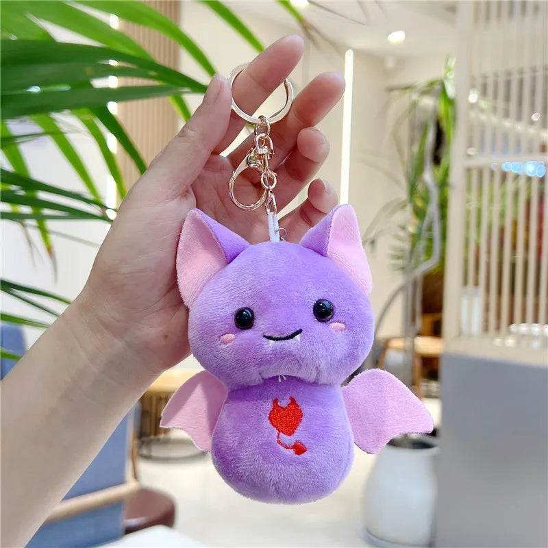 Halloween Happy Bat Pendant Keychain