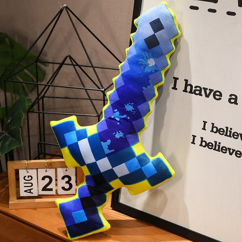 Pixel Gaming Sword Axe Pickaxe Shovel Plush