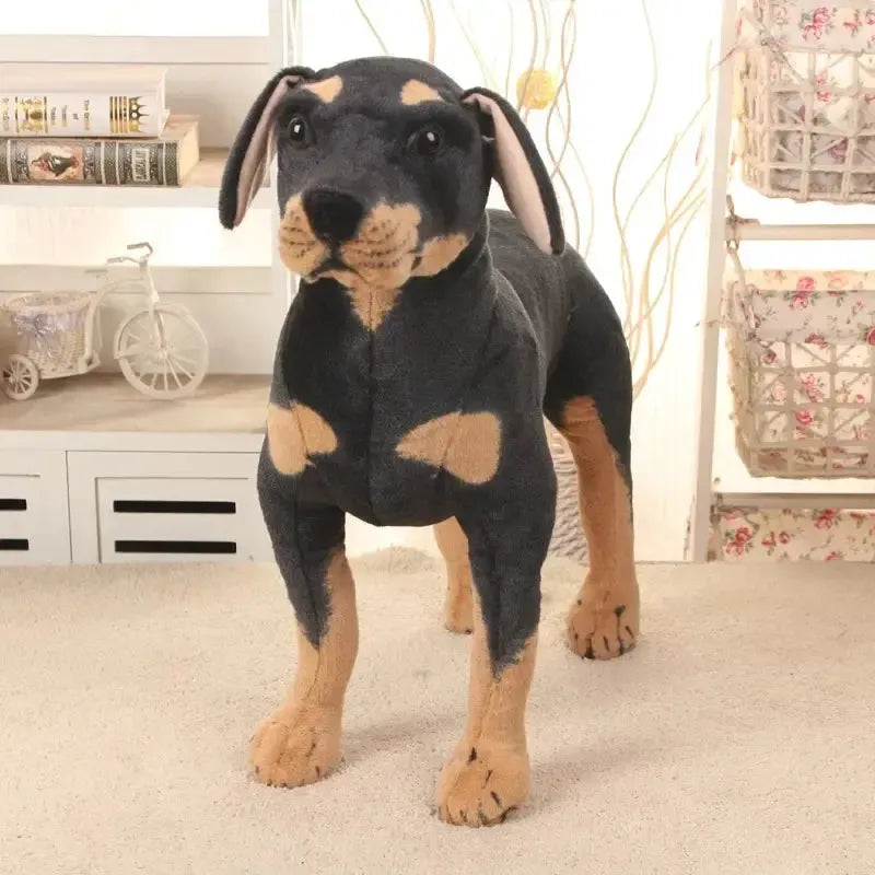 Lifelike Rottweiler Dog Plush