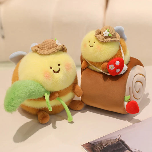 Happy Farmer Bee Plush
