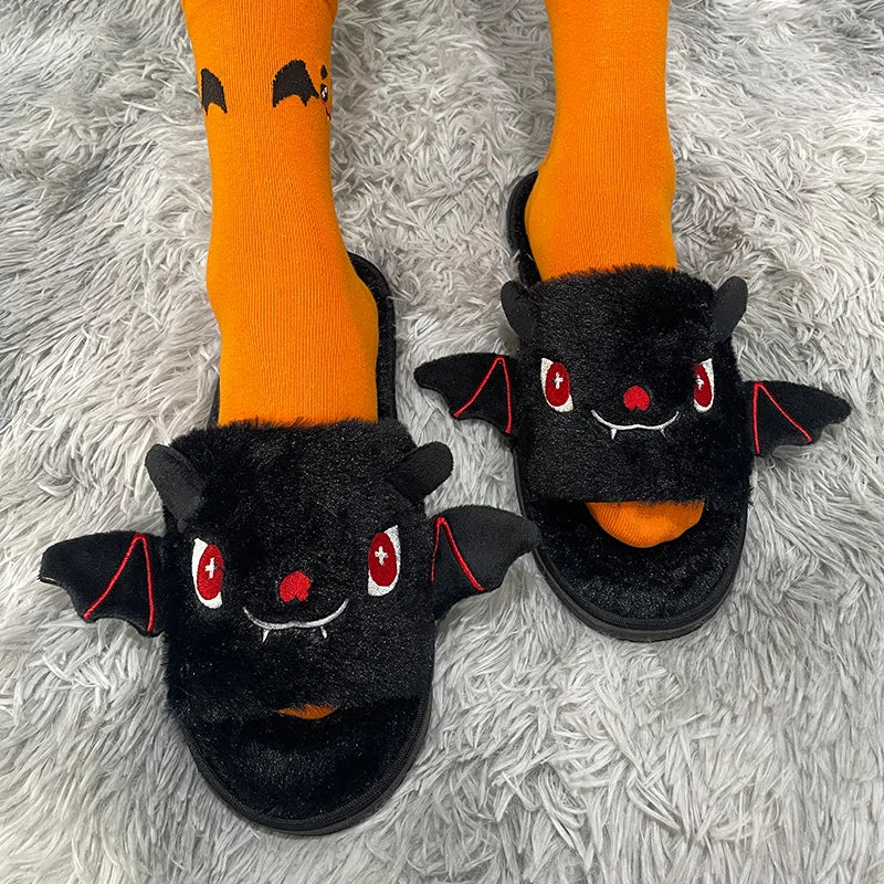 Halloween Bat Slippers