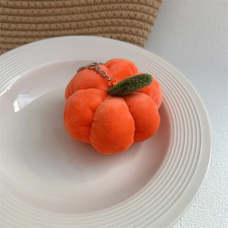 Halloween Pumpkin Keyring Plush