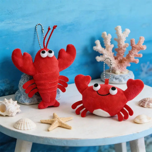 Mini Lobster Crab Plush Keyring