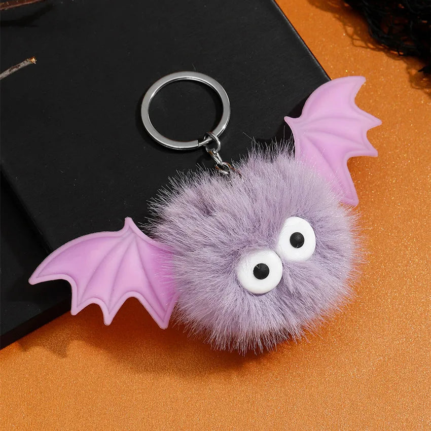 Halloween Bat Soot Sprite Keychain Plush