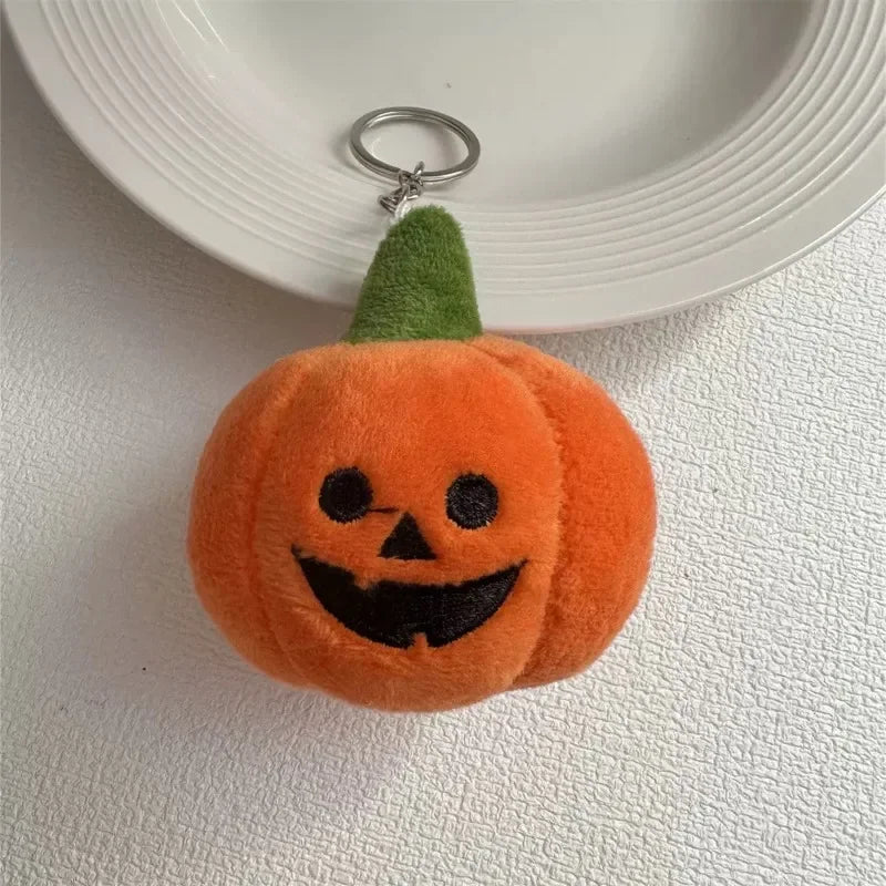 Halloween Pumpkin Keyring Plush