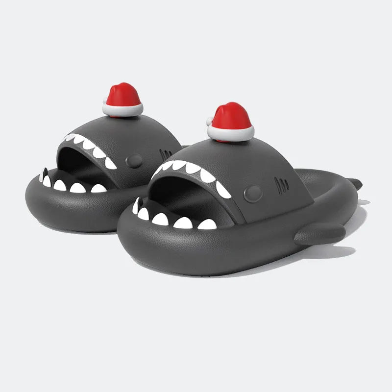 Christmas Shark Slippers