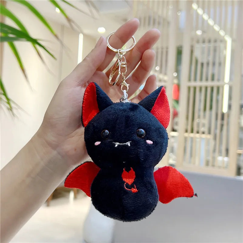 Halloween Happy Bat Pendant Keychain