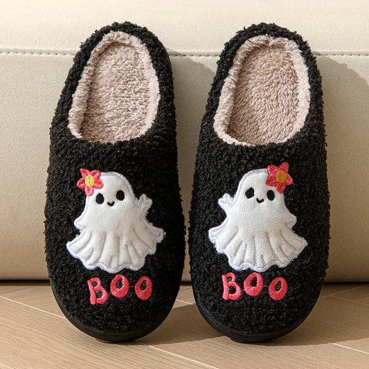 Boo Halloween Slippers
