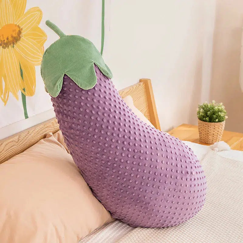 Textured Giant Eggplant Plush