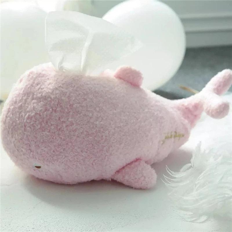 Whale Plush Tissue Box