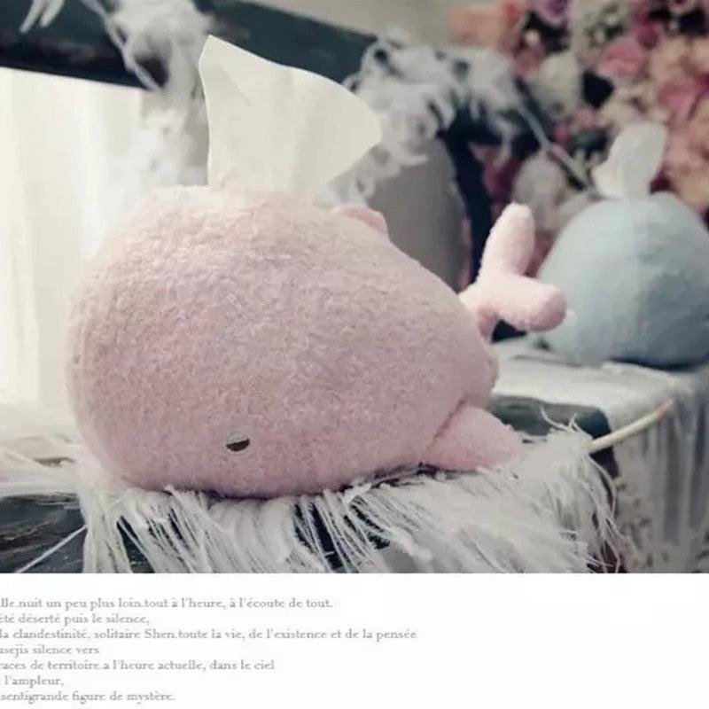 Whale Plush Tissue Box