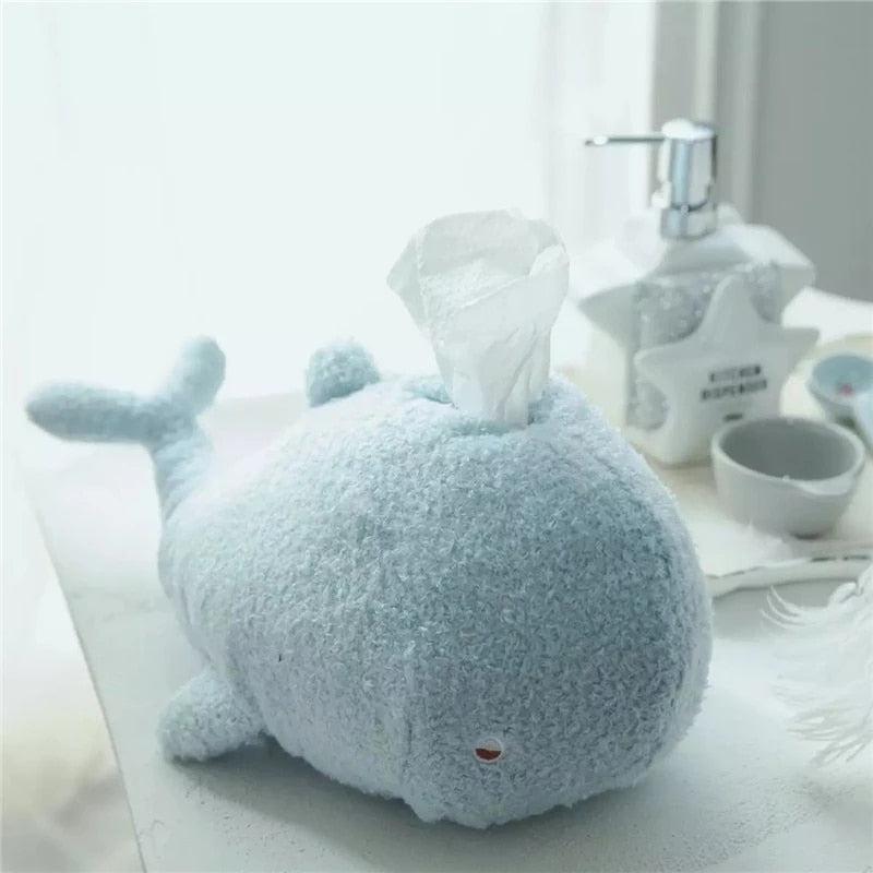 Whale Plush Tissue Box