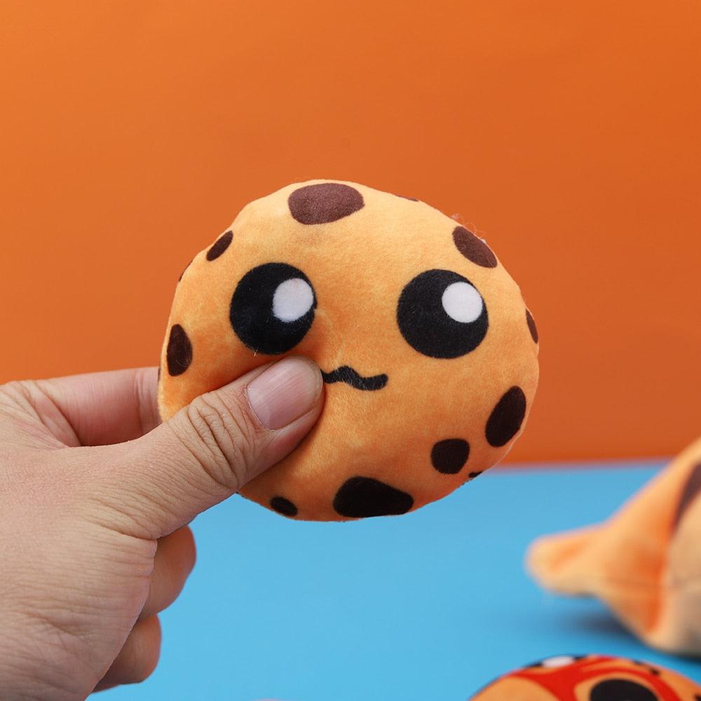 45cm Chocolate Chip Cookies Plush Toy Cute Fluffy Snacks Hug Pillow Kids Birthday Gift Sofa Home Decor