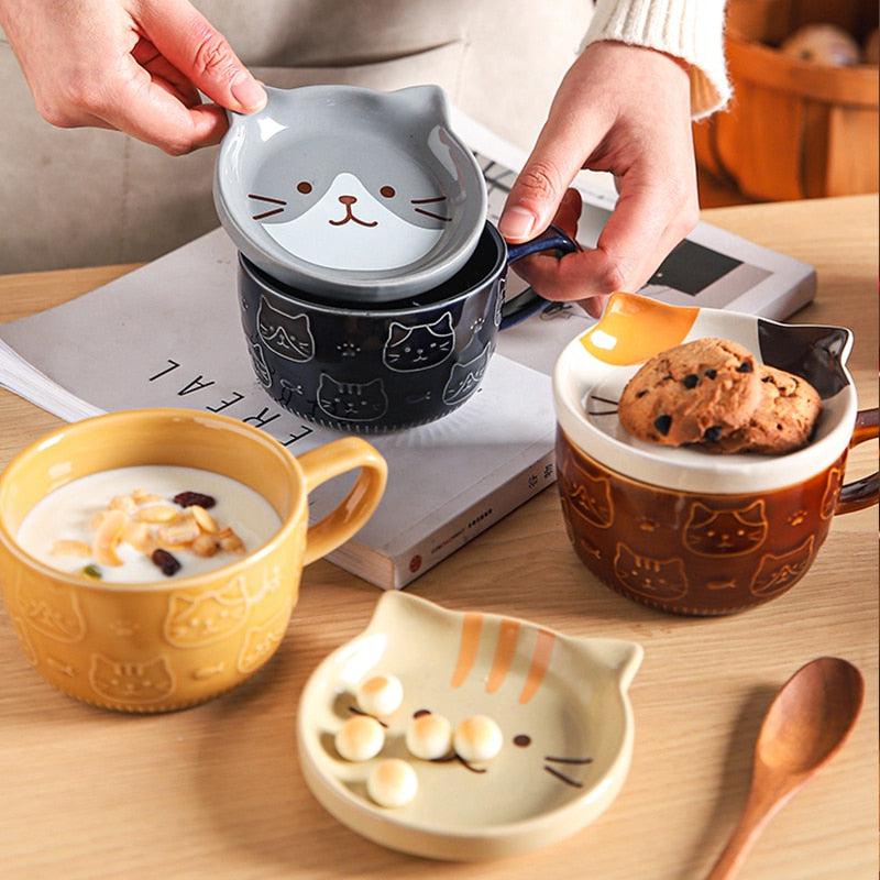 Animal Ceramic 2-in-1 Mug & Tray Lid