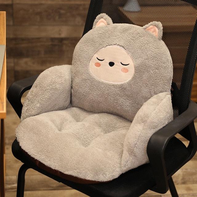 Assorted Animal and Plant Plush Chair Cushion