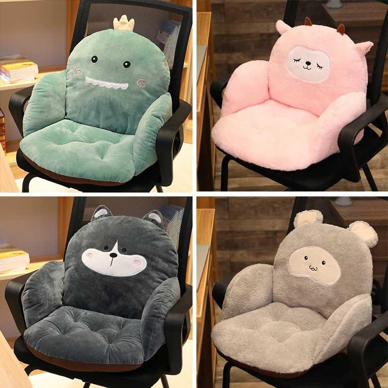 Assorted Animal and Plant Plush Chair Cushion