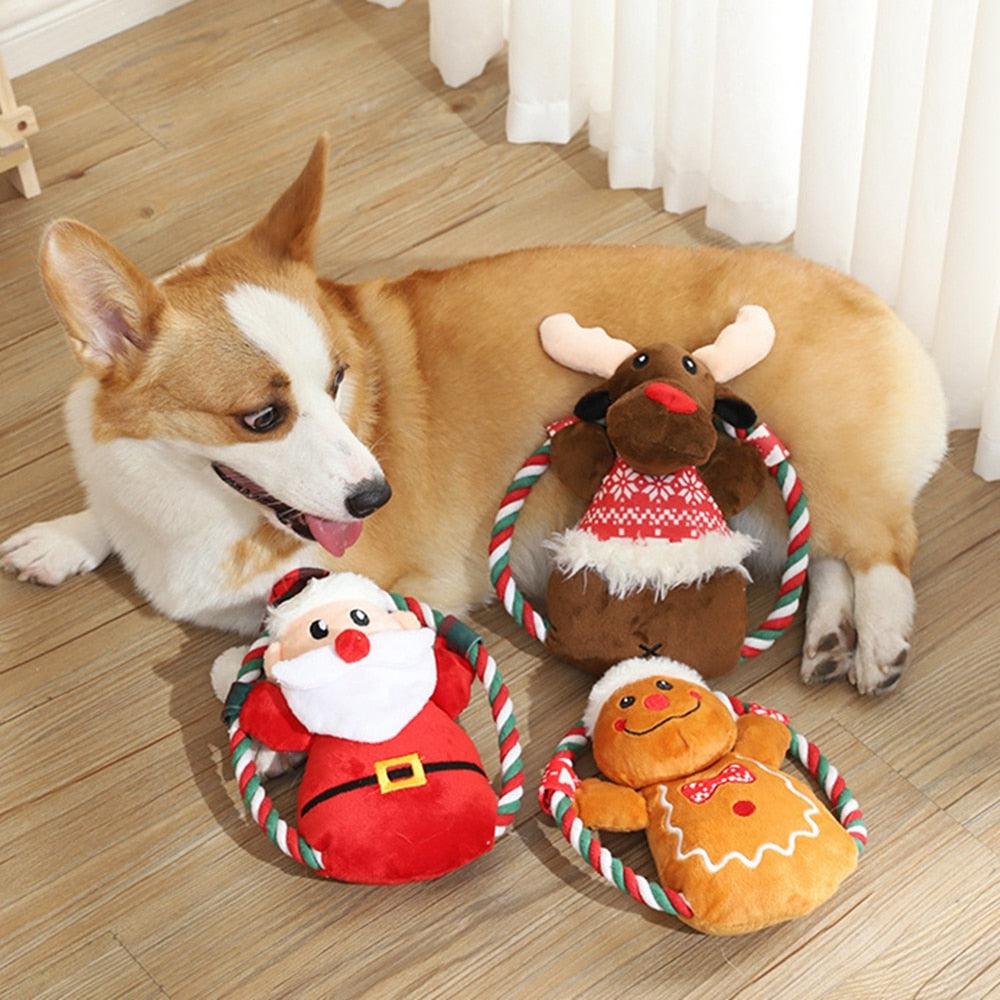 Assorted Christmas Dog Toy Plush