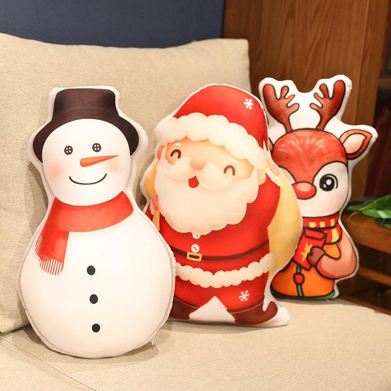 Assorted Contoured Christmas Plush