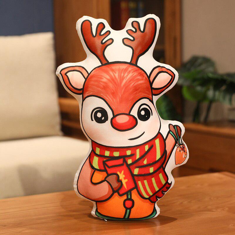 Assorted Contoured Christmas Plush