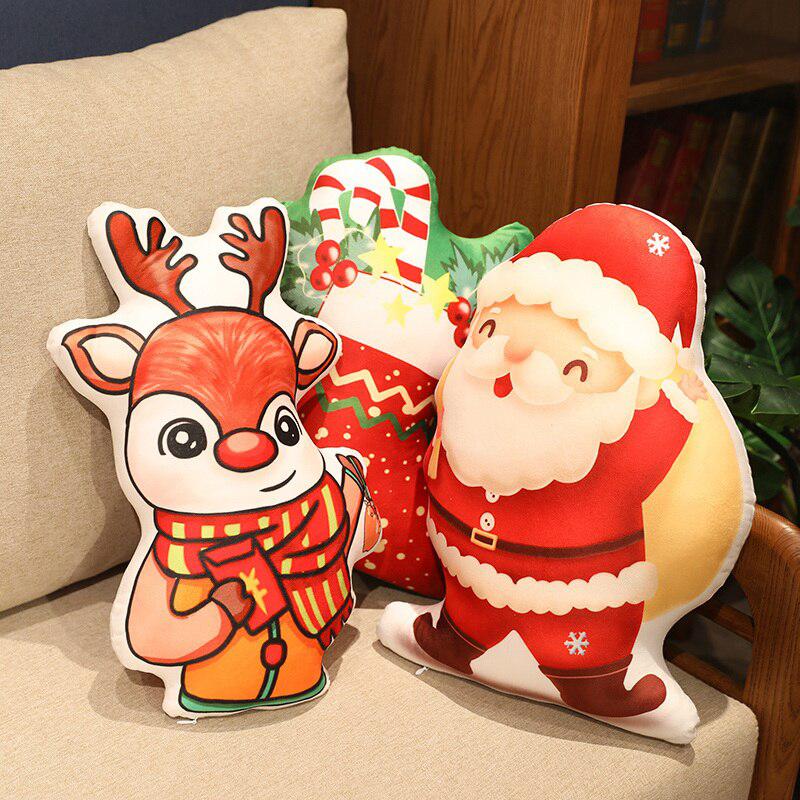 Assorted Contoured Christmas Plush