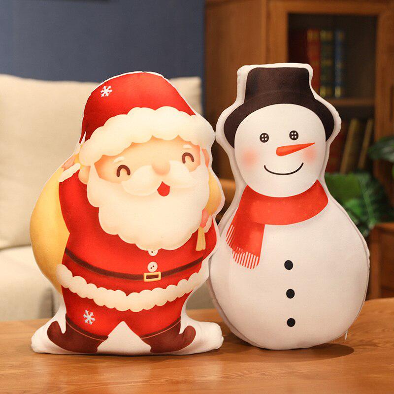 Assorted Contoured Christmas Plush