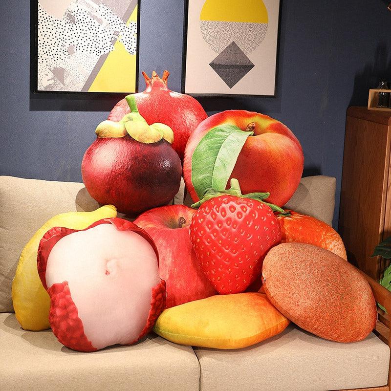 Assorted Realistic Fruit Plush