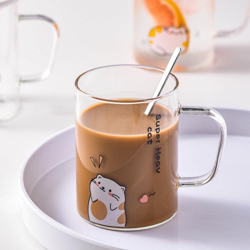 Cat/Unicorn Mug with Spoon