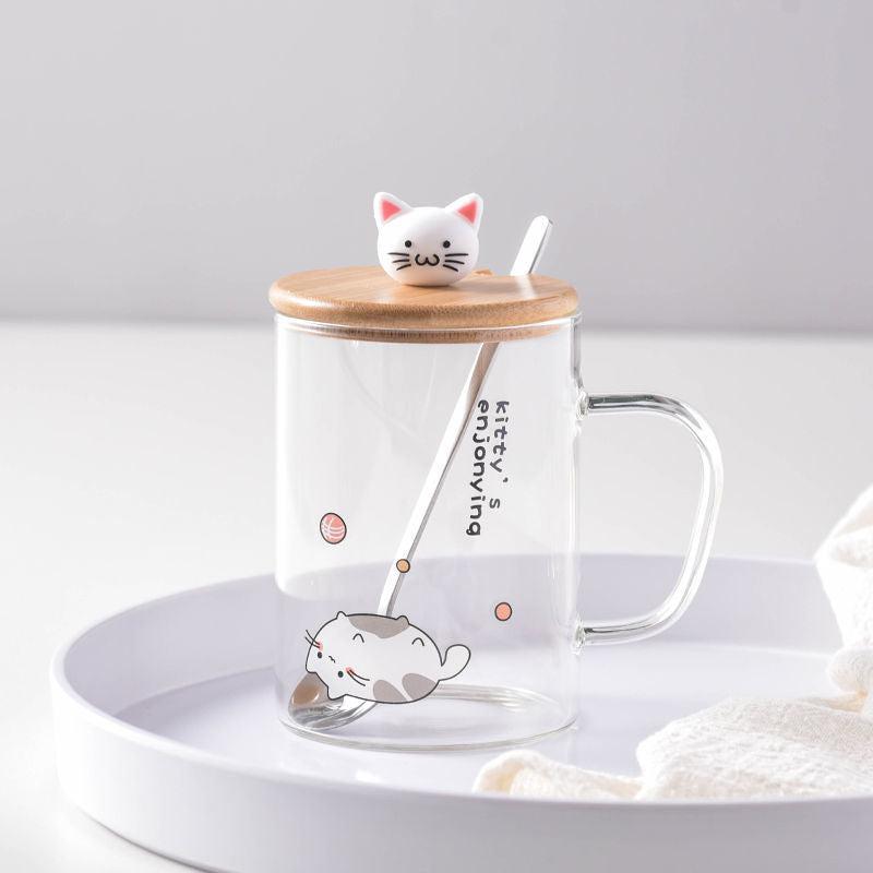 Cat/Unicorn Mug with Spoon