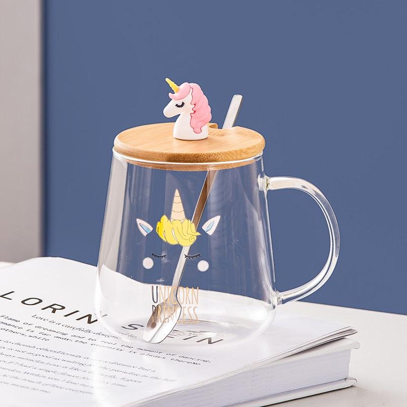 Cat/Unicorn Mug with Spoon