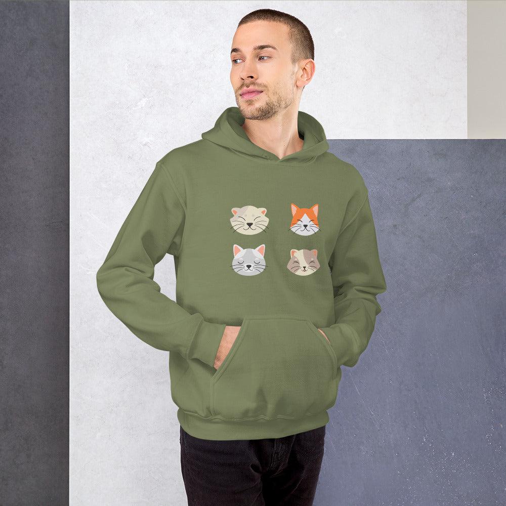 Four Cats Unisex Hoodie