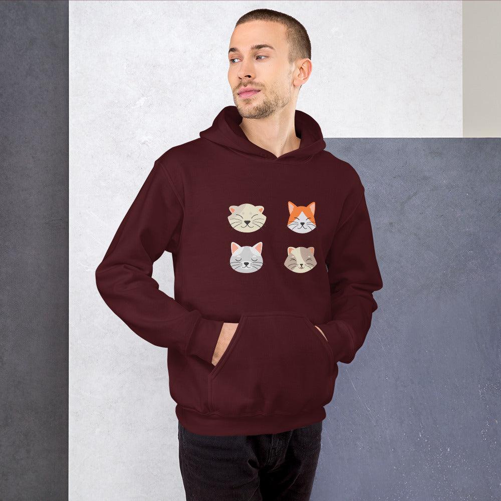 Four Cats Unisex Hoodie