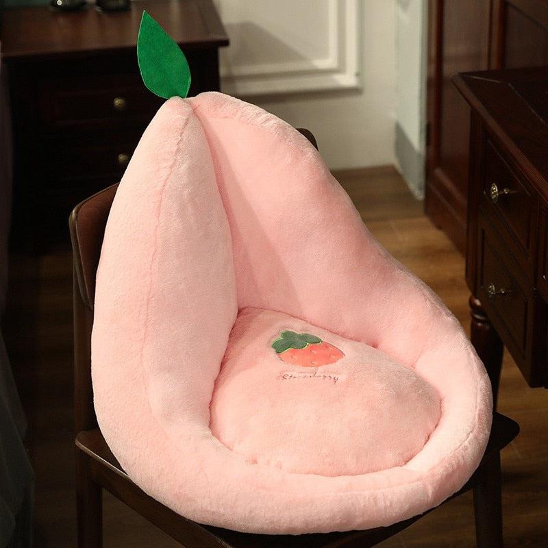 Fruit, Vegetables and Other Plush Chair Cushion