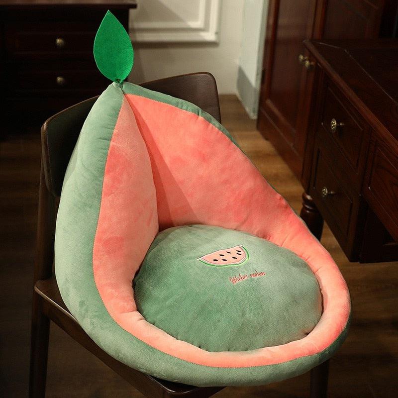 Fruit, Vegetables and Other Plush Chair Cushion